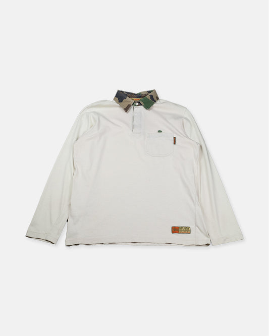 Stüssy Outdoor White/Camo Rugby Shirt