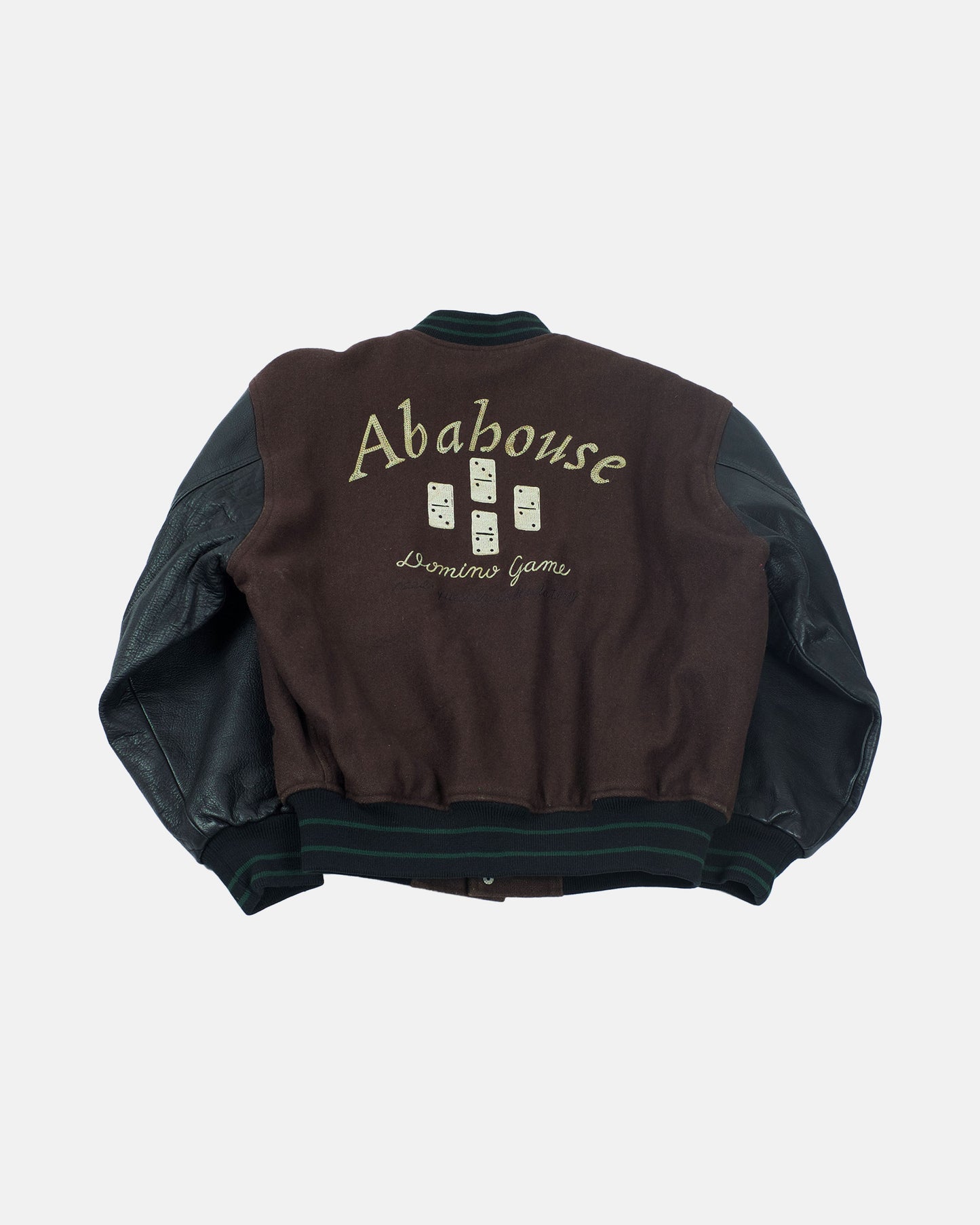Abahouse Brown/Black Varsity Jacket