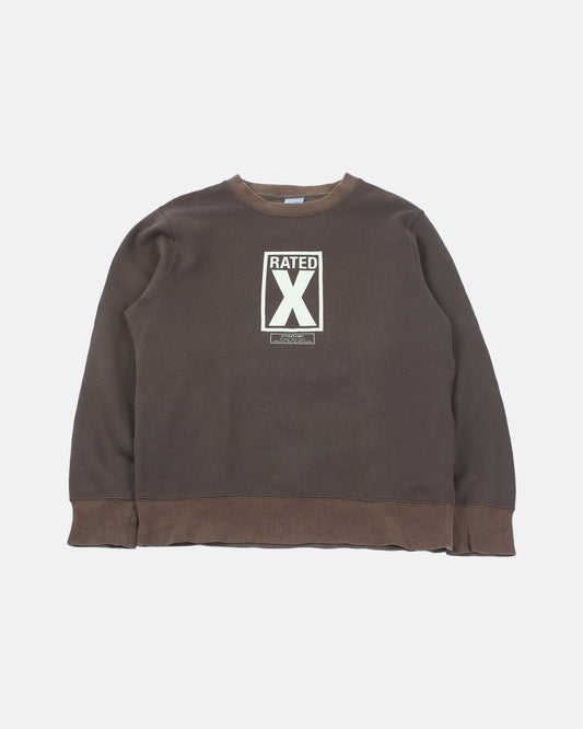 2000s Nike Brown "X-Rated" Sweatshirt