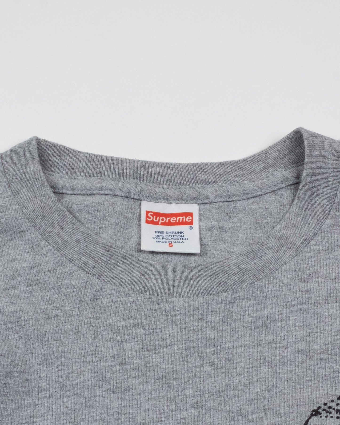 2014 Supreme x KRS One Grey T-Shirt