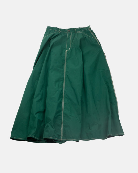 Beams Boy Green Nylon Work Skirt