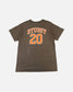 1990s/2000s Stüssy Brown/Orange Jersey T-Shirt