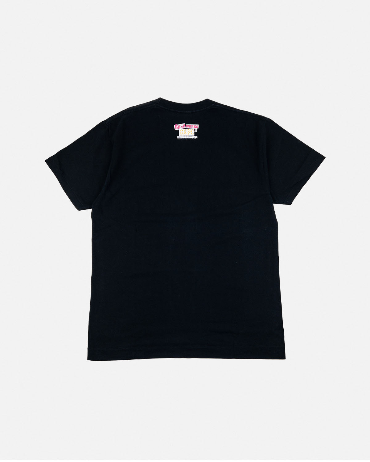 2000s Bape Black/Pink/Yellow Cutout Logo T-Shirt