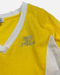 Courrèges Yellow/White Bedazzled V-Neck Top