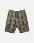 Stüssy Grey/Brown Plaid Shorts