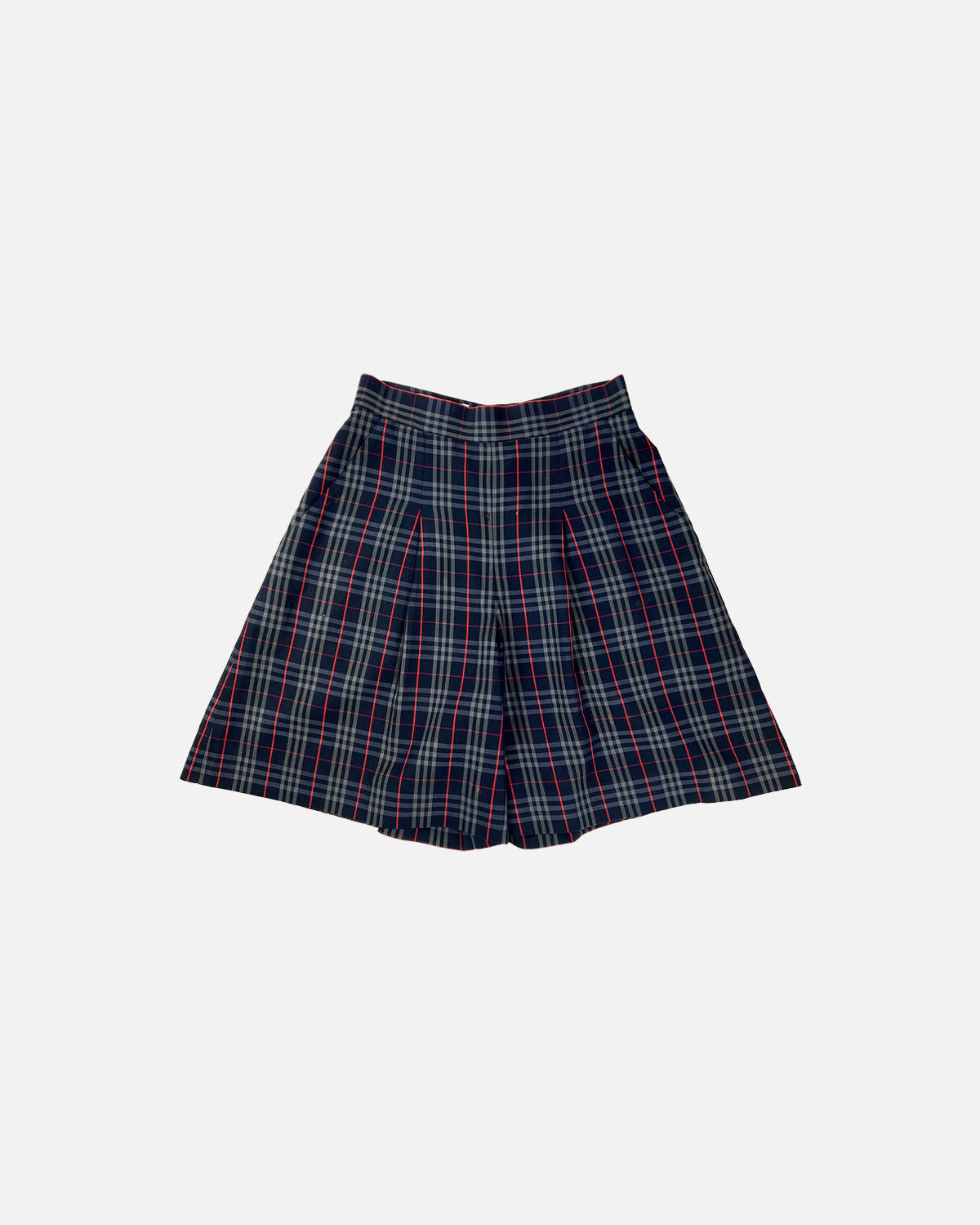 Burberry Navy/Red Check Shorts