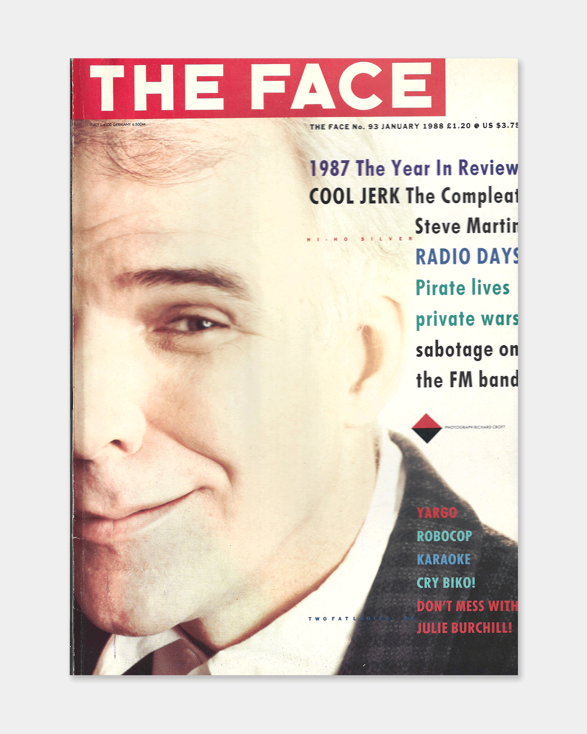 The Face Magazine January 1988 (Vol. 1 - #93 - Steve Martin)