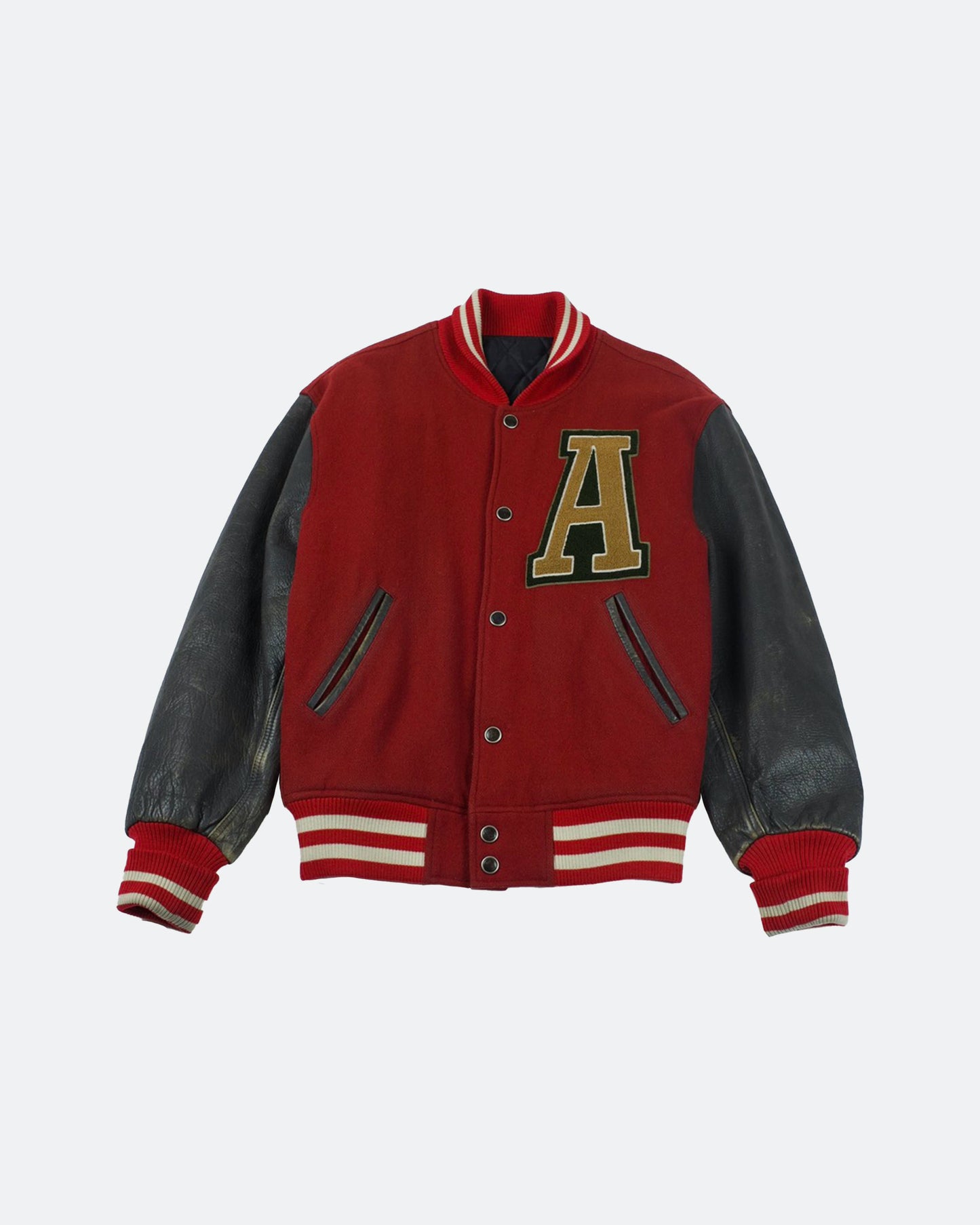 Abahouse Red/Brown Varsity Jacket