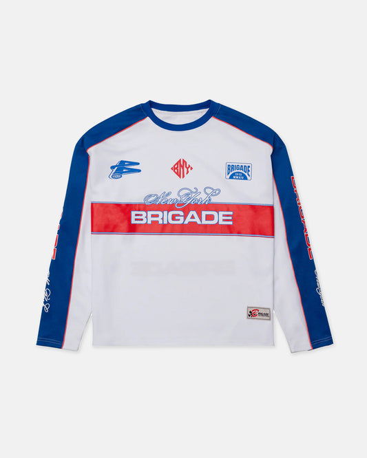 Brigade White Blitz Motocross Jersey