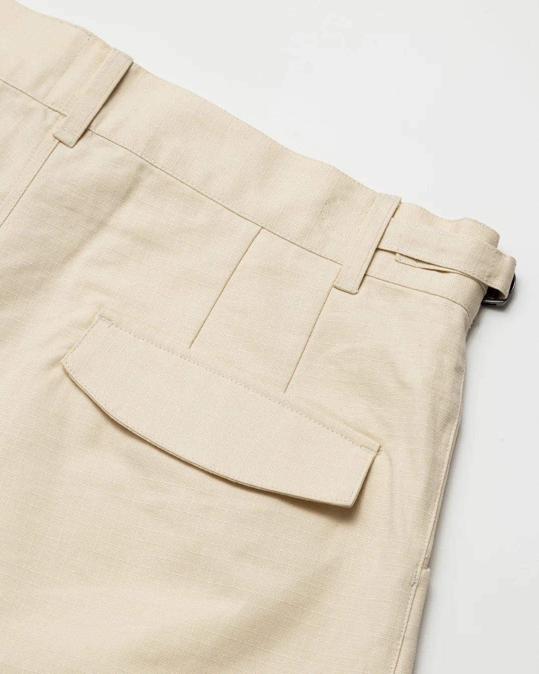 Brigade Cream Wide Cargo Shorts