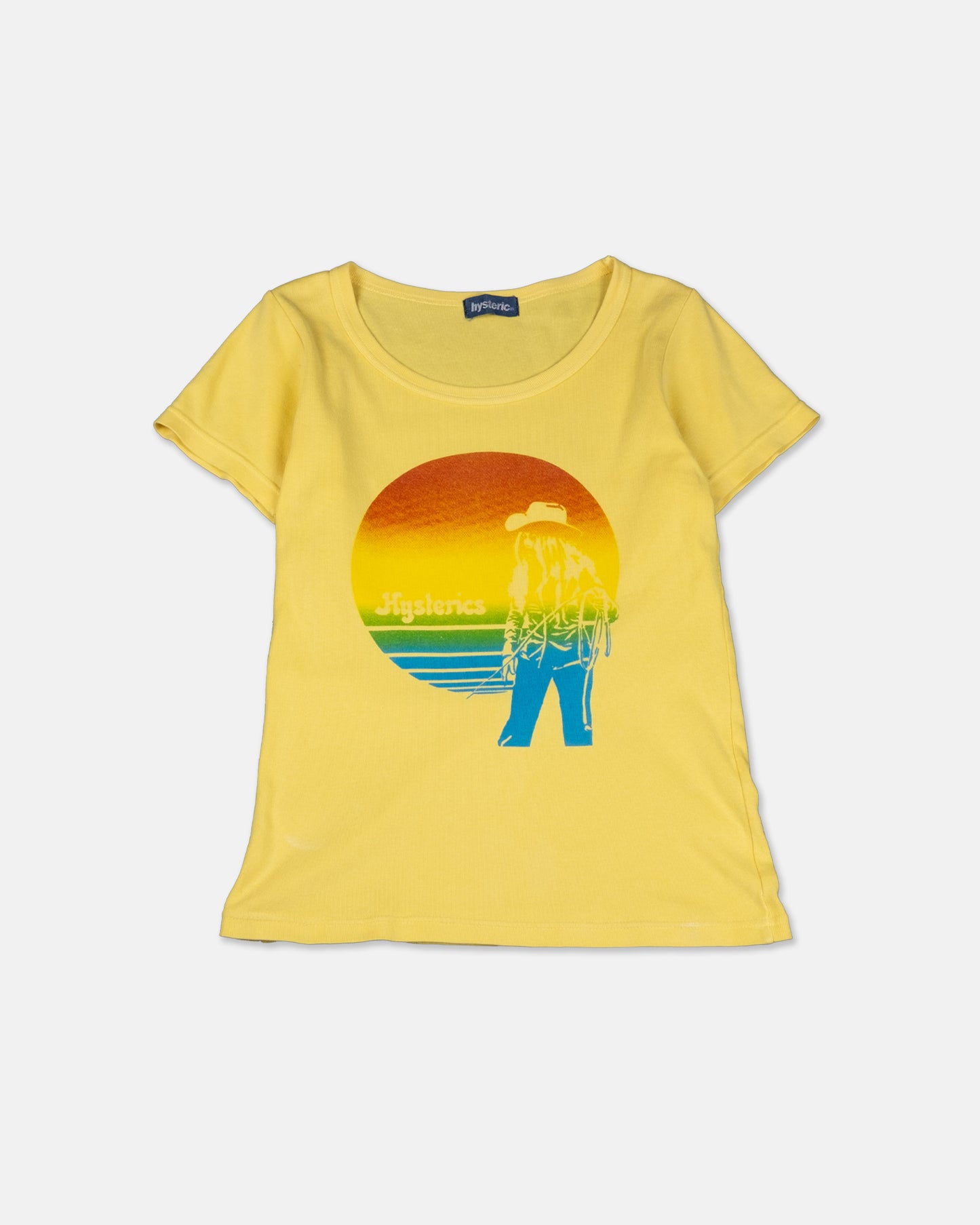 Hysteric Glamour Yellow Cowgirl T-Shirt