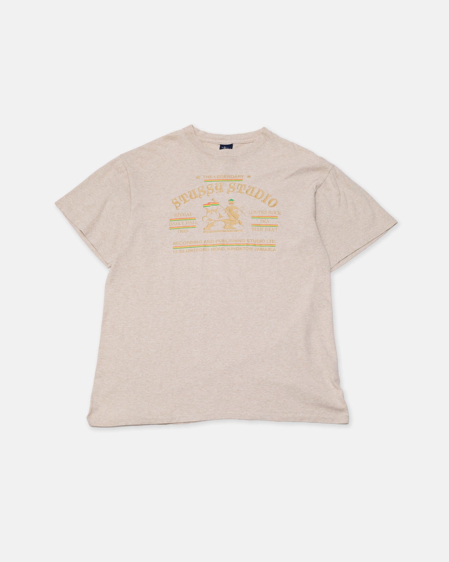 2000s Stüssy Beige Jamaica T-Shirt