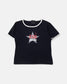 Anna Sui Black/Silver Star T-Shirt