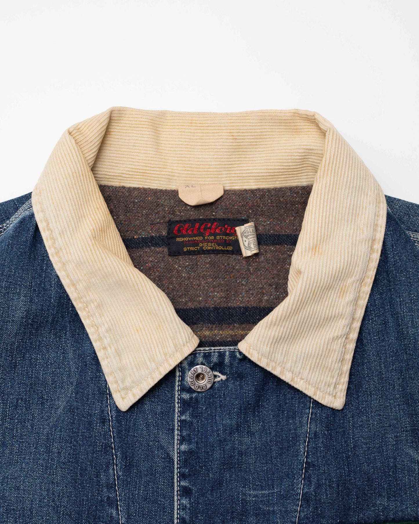 Diesel Blue/Cream Denim Chore Coat