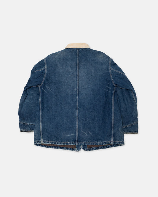 Diesel Blue/Cream Denim Chore Coat