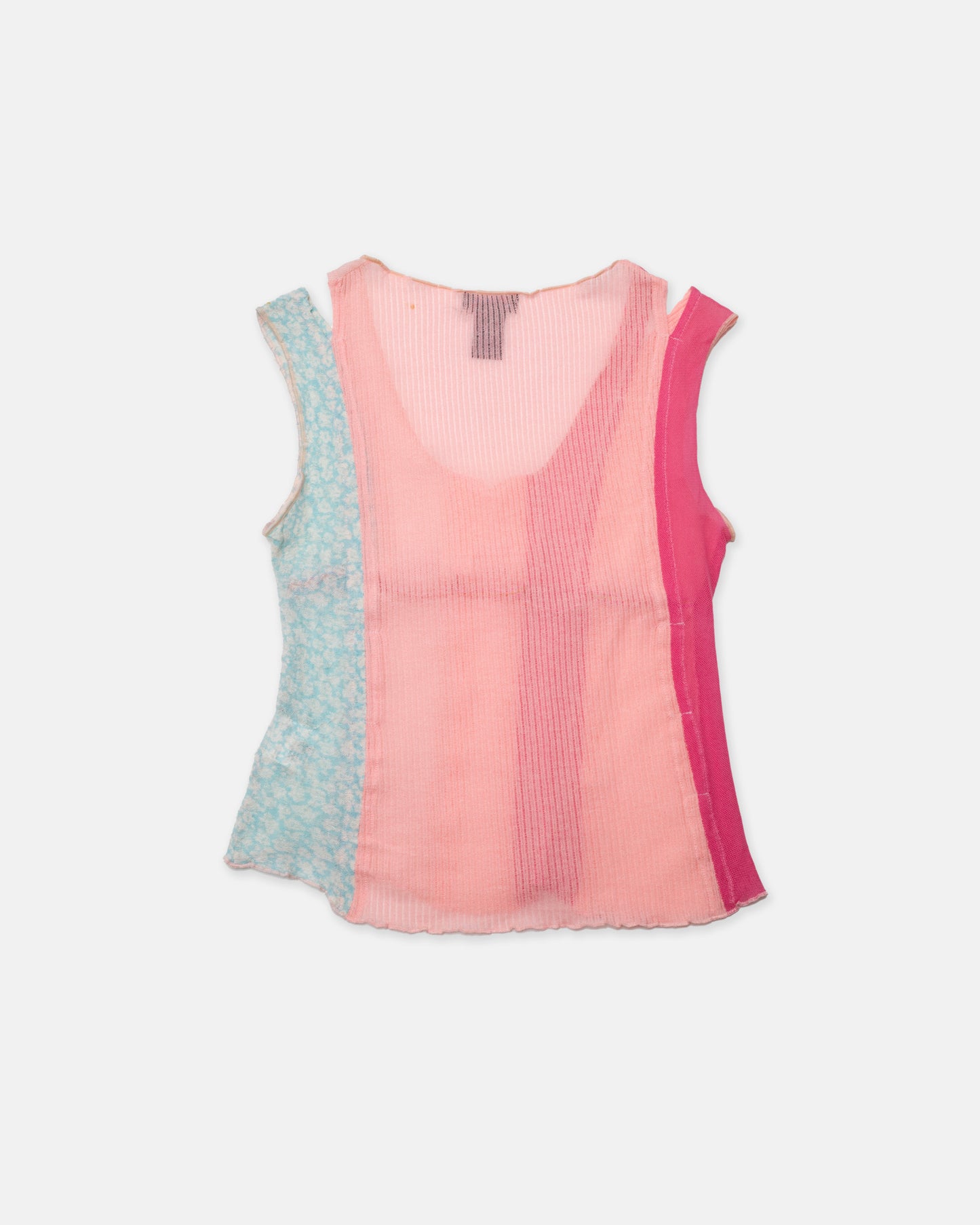 Custo Barcelona Pink/Blue Sleeveless Top