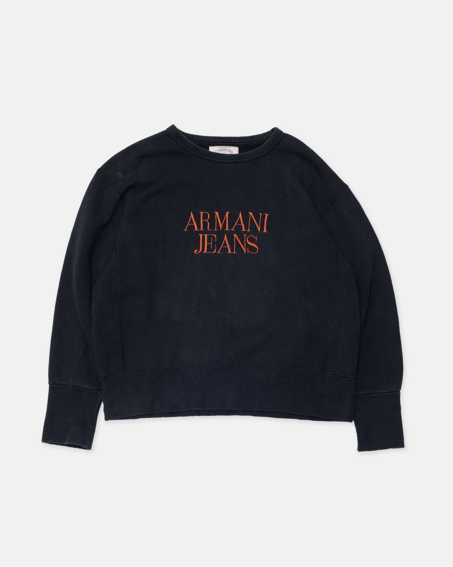 1990s Armani Jeans Black Sweatshirt