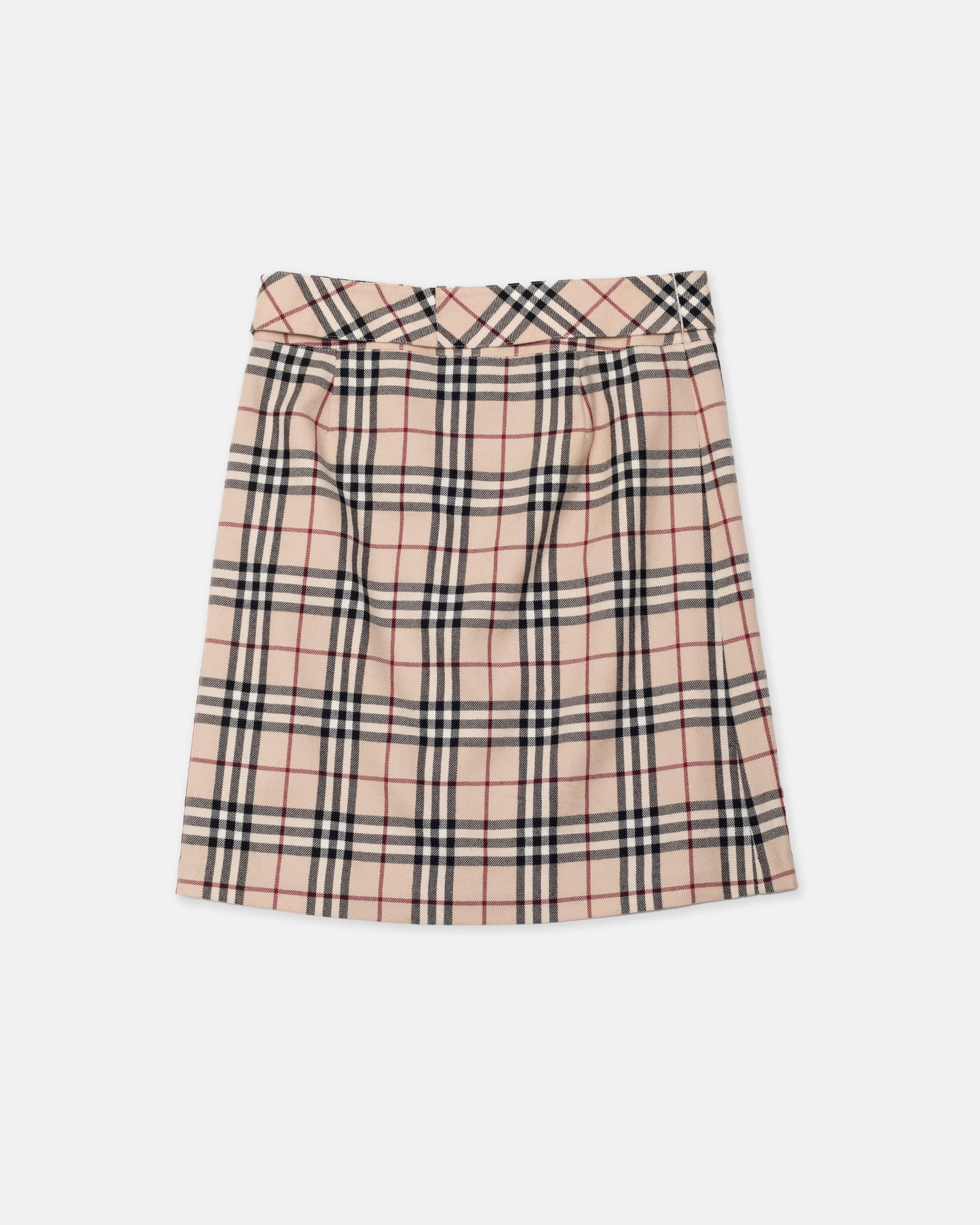 Burberry Blue Label Nova Check Belted Skirt