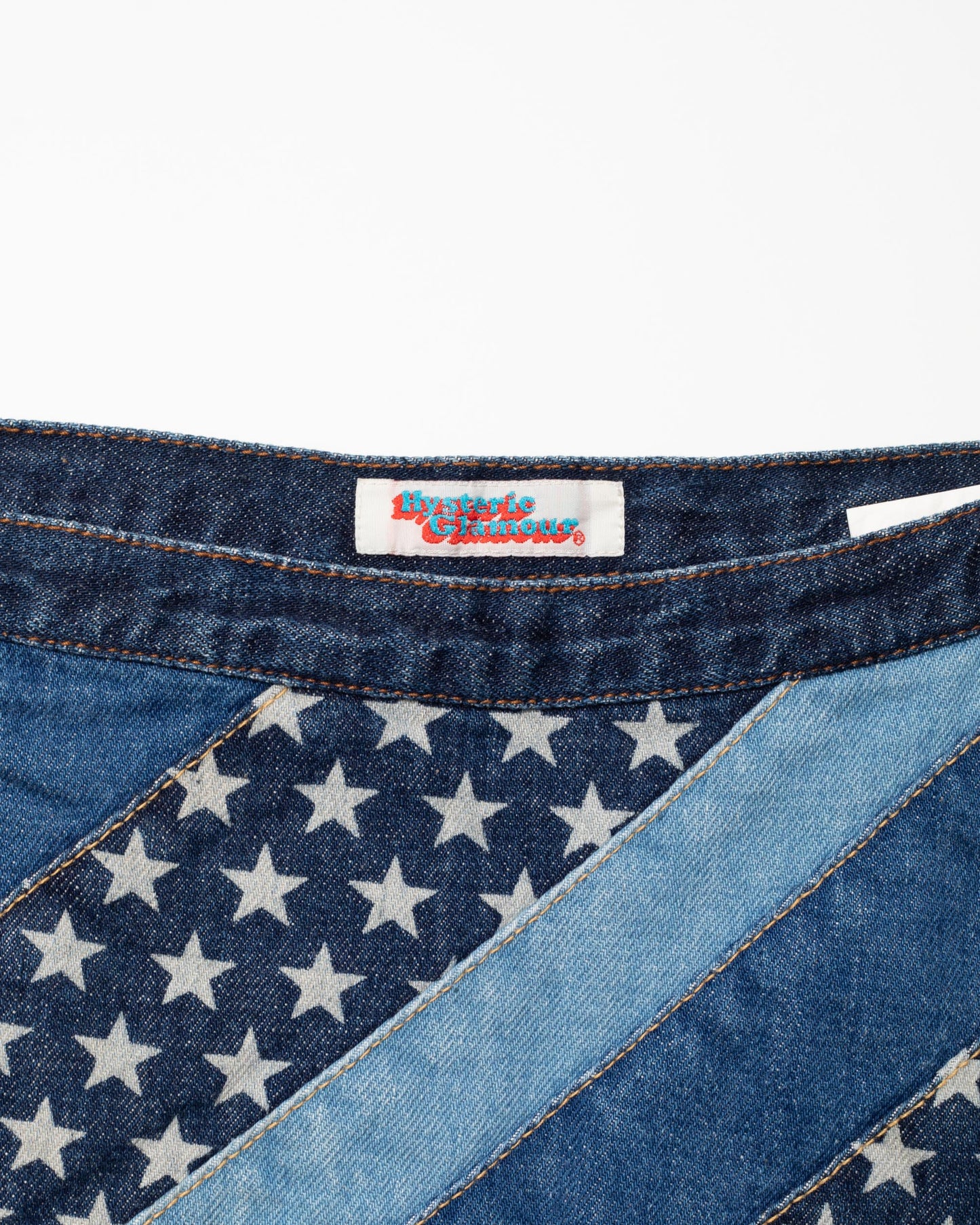 Hysteric Glamour Blue Denim Stars Skirt