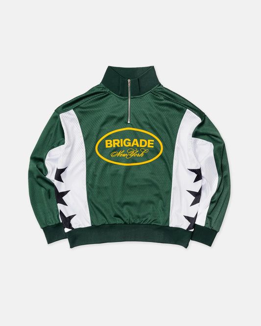 Brigade Green Quarter Zip Motocross Jersey