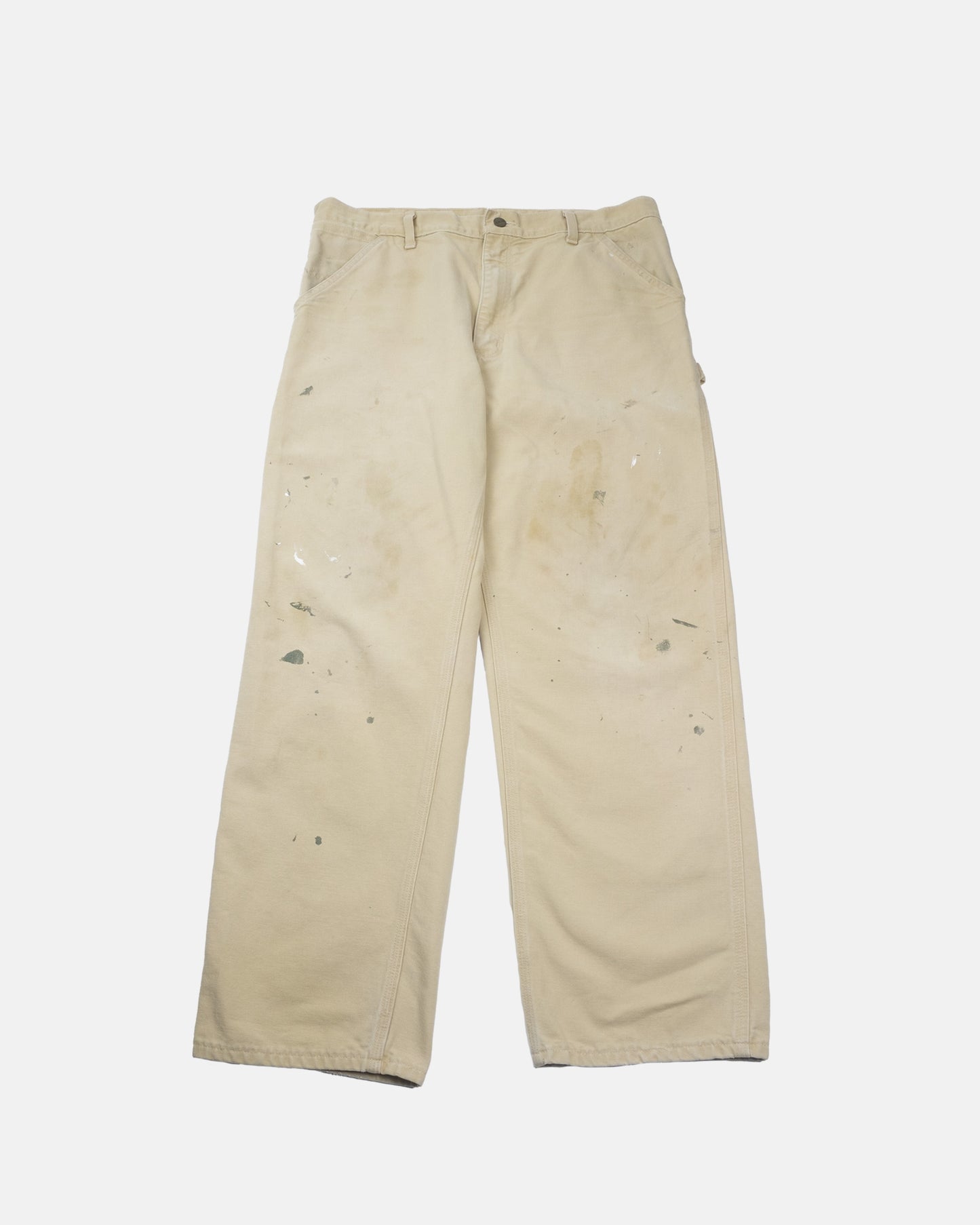 2001 Carhartt Beige Distressed Work Pants