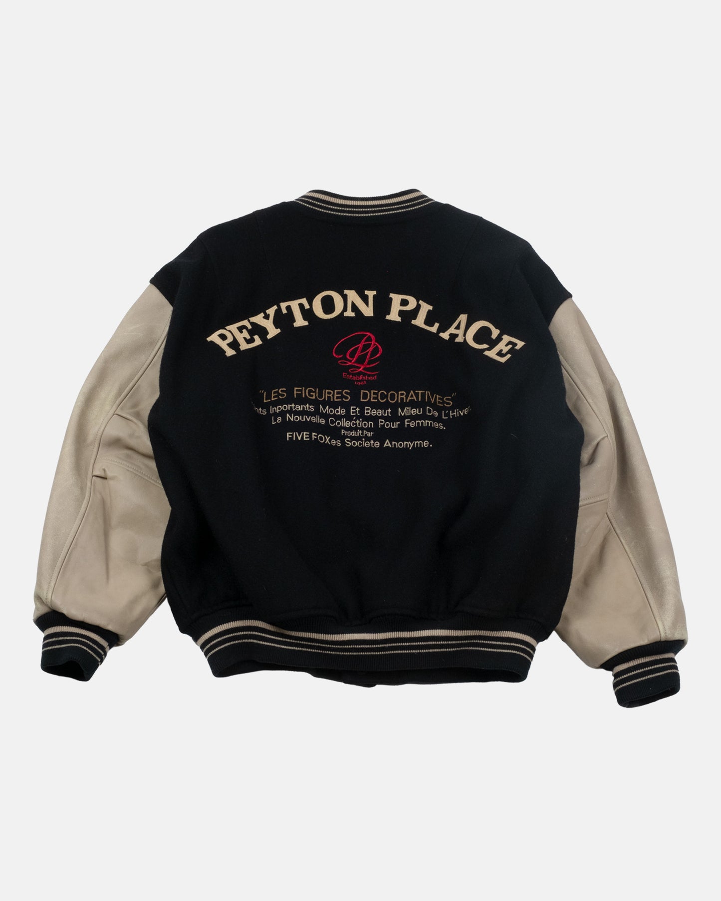Peyton Place Black Varsity Jacket
