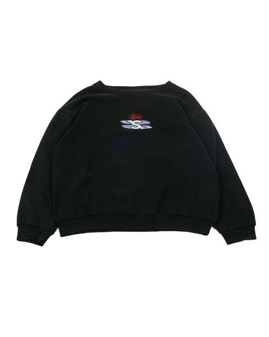 1990s Stüssy Black "Wings" Sweatshirt