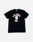 2000s Bape Black/Pink/Yellow Cutout Logo T-Shirt